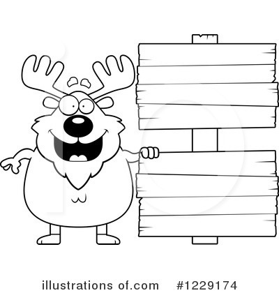 Royalty-Free (RF) Moose Clipart Illustration by Cory Thoman - Stock Sample #1229174