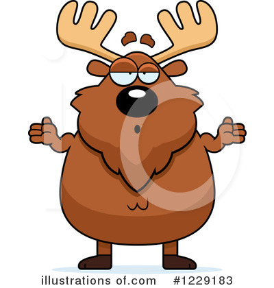Royalty-Free (RF) Moose Clipart Illustration by Cory Thoman - Stock Sample #1229183