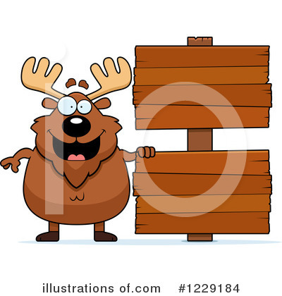 Moose Clipart #1229184 by Cory Thoman