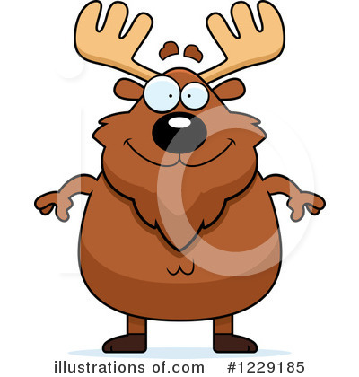 Royalty-Free (RF) Moose Clipart Illustration by Cory Thoman - Stock Sample #1229185