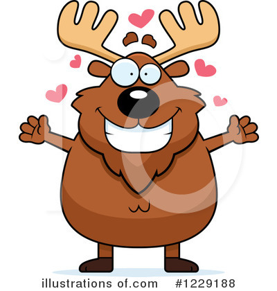 Royalty-Free (RF) Moose Clipart Illustration by Cory Thoman - Stock Sample #1229188