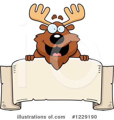 Moose Clipart #1229190 by Cory Thoman