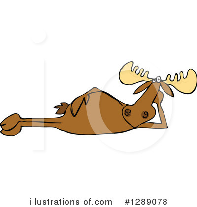 Royalty-Free (RF) Moose Clipart Illustration by djart - Stock Sample #1289078