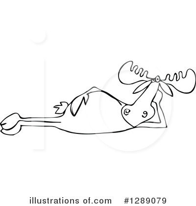 Royalty-Free (RF) Moose Clipart Illustration by djart - Stock Sample #1289079