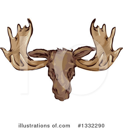 Royalty-Free (RF) Moose Clipart Illustration by BNP Design Studio - Stock Sample #1332290