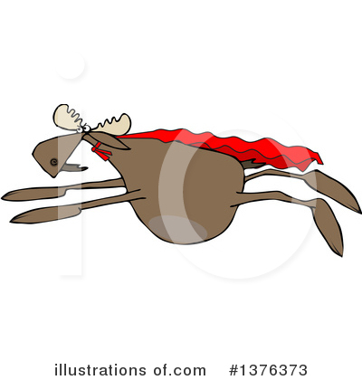 Royalty-Free (RF) Moose Clipart Illustration by djart - Stock Sample #1376373