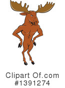 Moose Clipart #1391274 by patrimonio