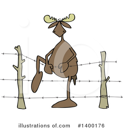Royalty-Free (RF) Moose Clipart Illustration by djart - Stock Sample #1400176