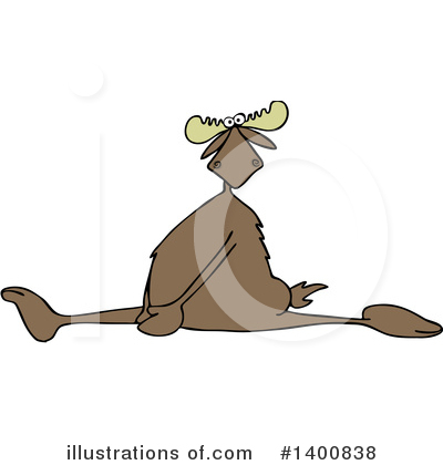 Royalty-Free (RF) Moose Clipart Illustration by djart - Stock Sample #1400838