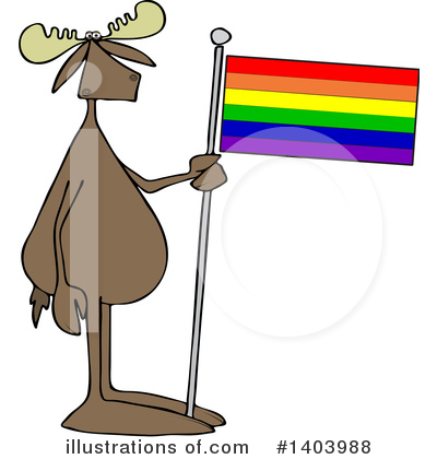 Rainbow Flag Clipart #1403988 by djart