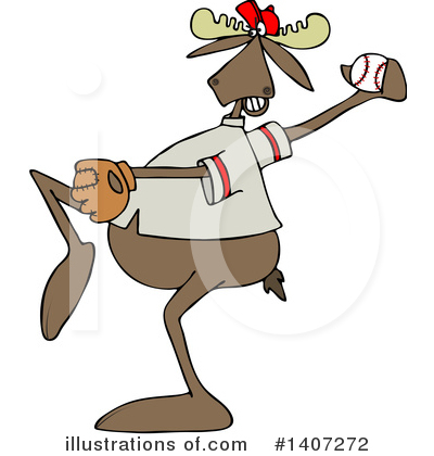 Royalty-Free (RF) Moose Clipart Illustration by djart - Stock Sample #1407272