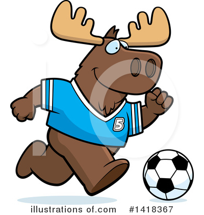 Moose Clipart #1418367 by Cory Thoman