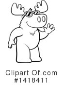 Moose Clipart #1418411 by Cory Thoman