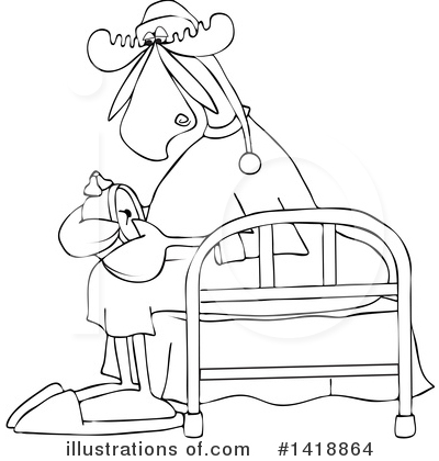 Royalty-Free (RF) Moose Clipart Illustration by djart - Stock Sample #1418864