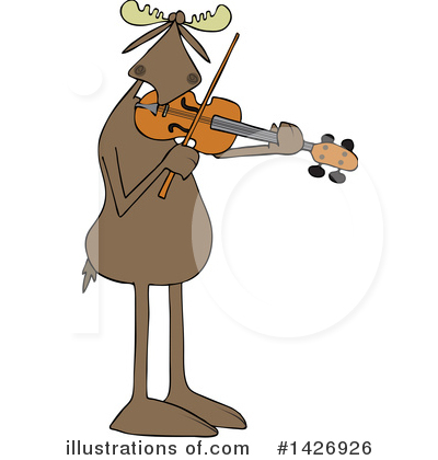 Royalty-Free (RF) Moose Clipart Illustration by djart - Stock Sample #1426926