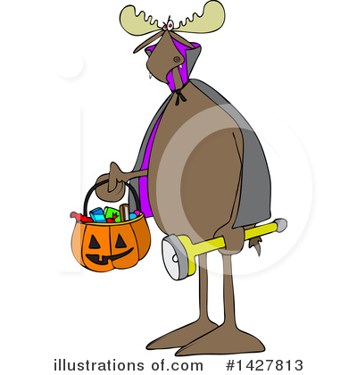 Royalty-Free (RF) Moose Clipart Illustration by djart - Stock Sample #1427813