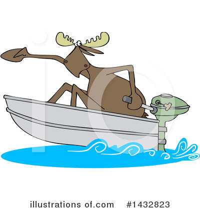 Royalty-Free (RF) Moose Clipart Illustration by djart - Stock Sample #1432823
