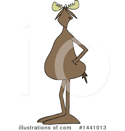 Royalty-Free (RF) Moose Clipart Illustration by djart - Stock Sample #1441013
