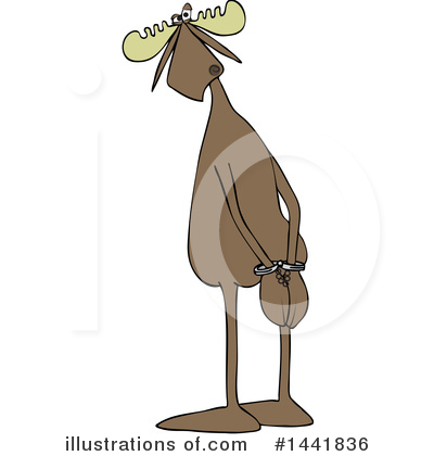 Royalty-Free (RF) Moose Clipart Illustration by djart - Stock Sample #1441836