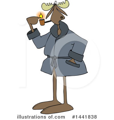 Royalty-Free (RF) Moose Clipart Illustration by djart - Stock Sample #1441838