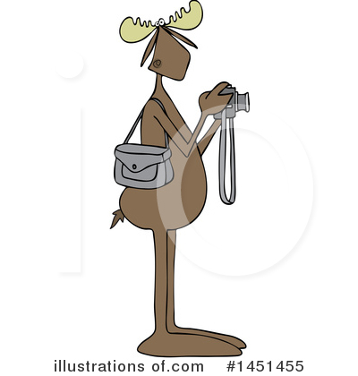 Royalty-Free (RF) Moose Clipart Illustration by djart - Stock Sample #1451455