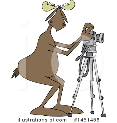 Royalty-Free (RF) Moose Clipart Illustration by djart - Stock Sample #1451456