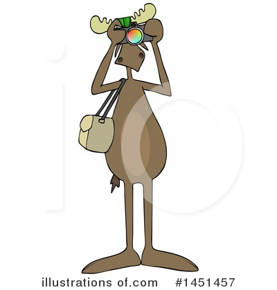 Royalty-Free (RF) Moose Clipart Illustration by djart - Stock Sample #1451457