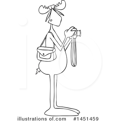 Royalty-Free (RF) Moose Clipart Illustration by djart - Stock Sample #1451459