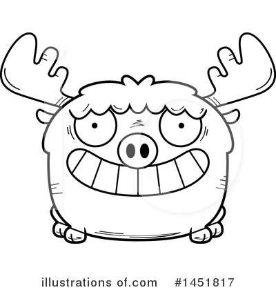 Royalty-Free (RF) Moose Clipart Illustration by Cory Thoman - Stock Sample #1451817