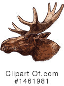 Moose Clipart #1461981 by Vector Tradition SM