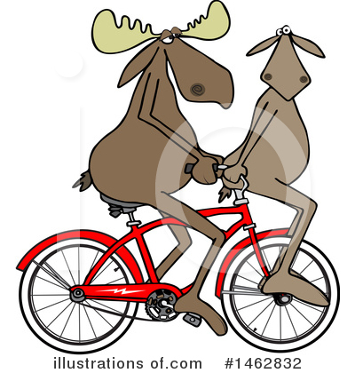 Royalty-Free (RF) Moose Clipart Illustration by djart - Stock Sample #1462832