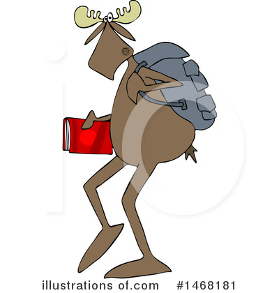 Royalty-Free (RF) Moose Clipart Illustration by djart - Stock Sample #1468181