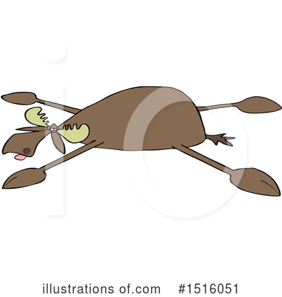 Royalty-Free (RF) Moose Clipart Illustration by djart - Stock Sample #1516051