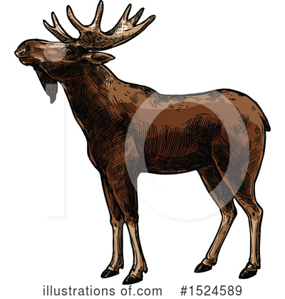 Moose Clipart #1524589 by Vector Tradition SM