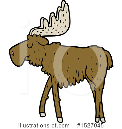 Royalty-Free (RF) Moose Clipart Illustration by lineartestpilot - Stock Sample #1527045