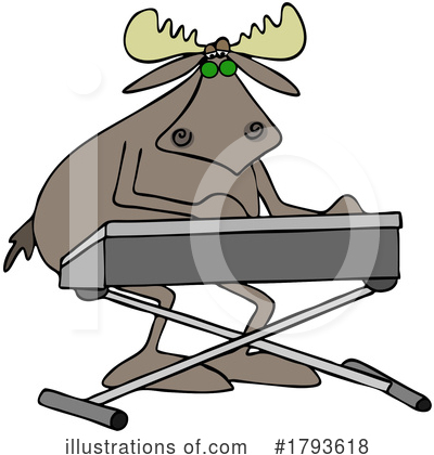 Royalty-Free (RF) Moose Clipart Illustration by djart - Stock Sample #1793618