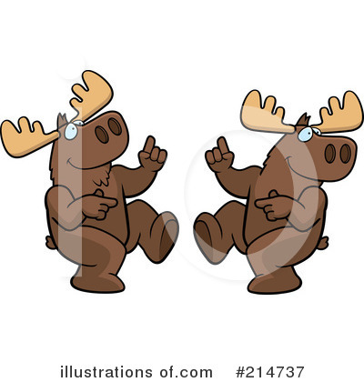 Royalty-Free (RF) Moose Clipart Illustration by Cory Thoman - Stock Sample #214737