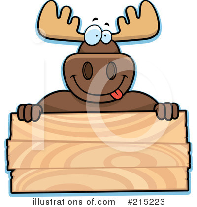 Royalty-Free (RF) Moose Clipart Illustration by Cory Thoman - Stock Sample #215223