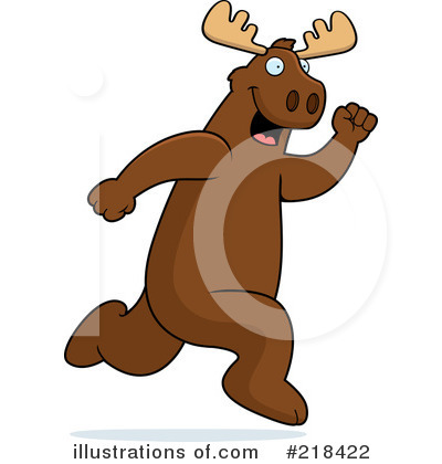 Royalty-Free (RF) Moose Clipart Illustration by Cory Thoman - Stock Sample #218422
