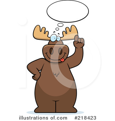Royalty-Free (RF) Moose Clipart Illustration by Cory Thoman - Stock Sample #218423