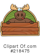 Moose Clipart #218475 by Cory Thoman