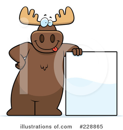 Royalty-Free (RF) Moose Clipart Illustration by Cory Thoman - Stock Sample #228865
