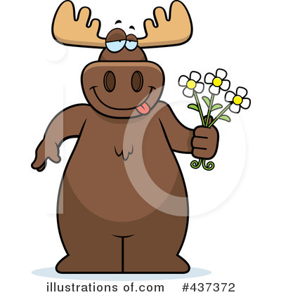Royalty-Free (RF) Moose Clipart Illustration by Cory Thoman - Stock Sample #437372