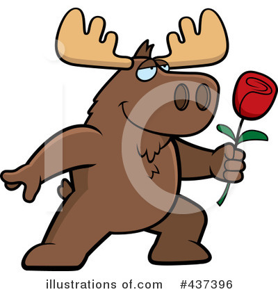 Royalty-Free (RF) Moose Clipart Illustration by Cory Thoman - Stock Sample #437396