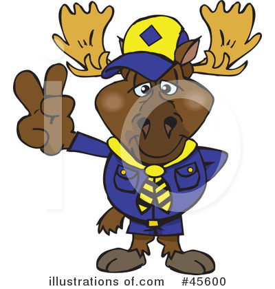 Moose Clipart #45600 by Dennis Holmes Designs