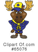 Moose Clipart #65076 by Dennis Holmes Designs