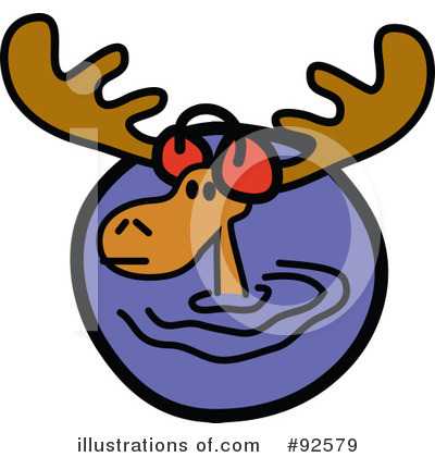 Royalty-Free (RF) Moose Clipart Illustration by Andy Nortnik - Stock Sample #92579