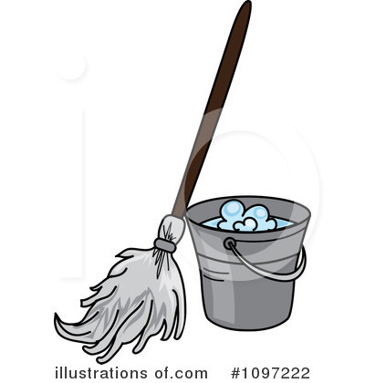 Royalty-Free (RF) Mopping Clipart Illustration by Pams Clipart - Stock Sample #1097222