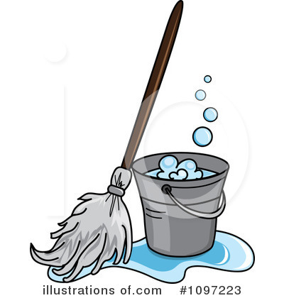 Royalty-Free (RF) Mopping Clipart Illustration by Pams Clipart - Stock Sample #1097223