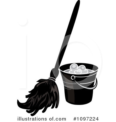 Royalty-Free (RF) Mopping Clipart Illustration by Pams Clipart - Stock Sample #1097224